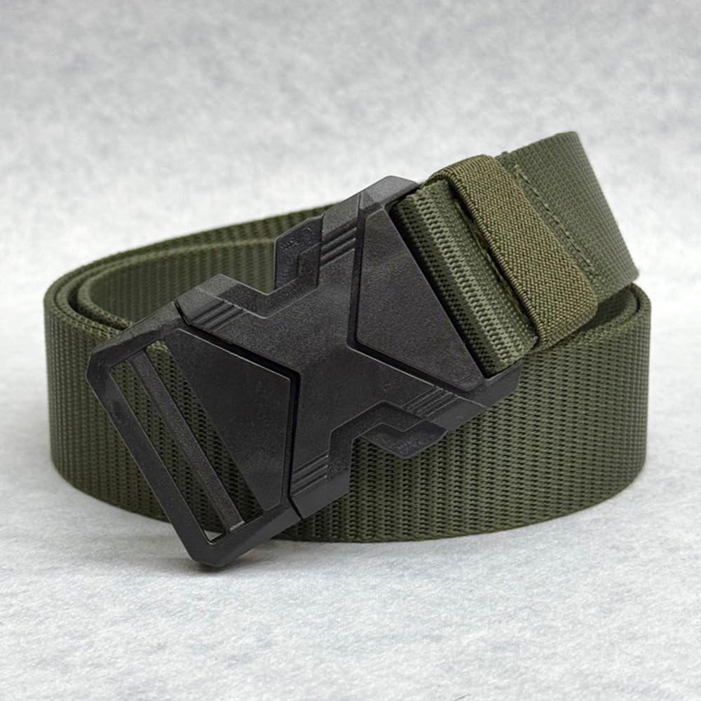 Belt For Men Mens Belt Quick Release Automatic Buckle Ratchet Belts Men No Holes Tactical Belts
