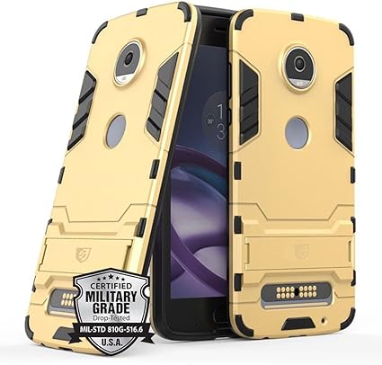 Capa para Moto Z2 Play, SKUDO Defender [Dual Layer][Anti Impacto ][Military  Grade], Motorola Moto Z2 Play ( XT1710 ) (Dourada) | Amazon.com.br