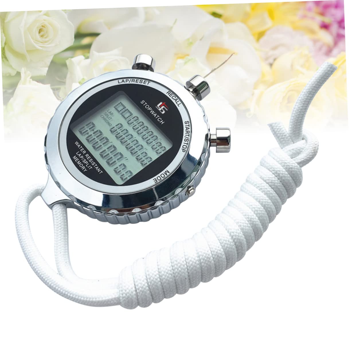 VANZACK Digitale e Funzione Cronografo Sportivo in Acciaio Inossidabile Cronometro con Display Lcd a 3 Righe per Allenamento e Studio