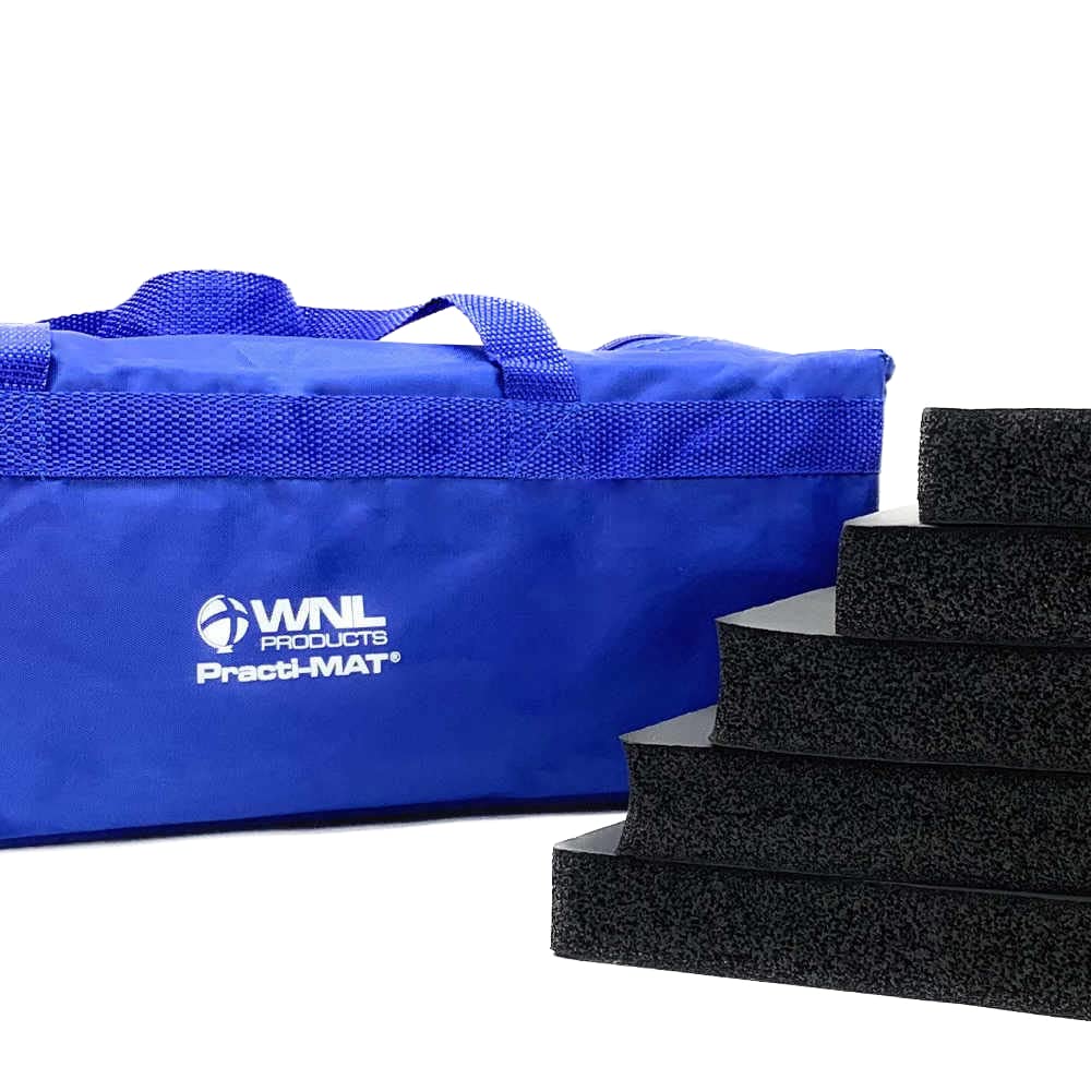 WNL Products Practi-MAT wyściełana mata na kolana do treningu resuscytacyjnego, akcesoria do treningu resuscytacyjnego, ochraniacze na kolana - opakowanie 5 sztuk z torbą do przenoszenia