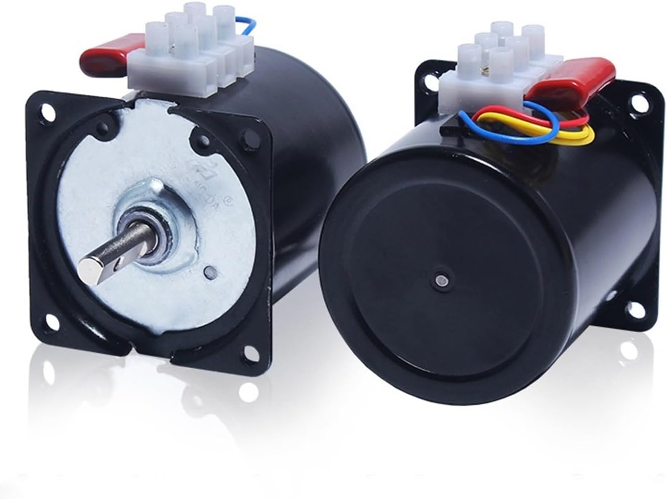 Synchronous Motor with Bracket 8mm Center Shaft 220V 28W 68KTYZ Permanent Magnetic Synchronism AC Gear Speed Reducer 1RPM-110RPM D-Type(C.10rpm with Brackt)