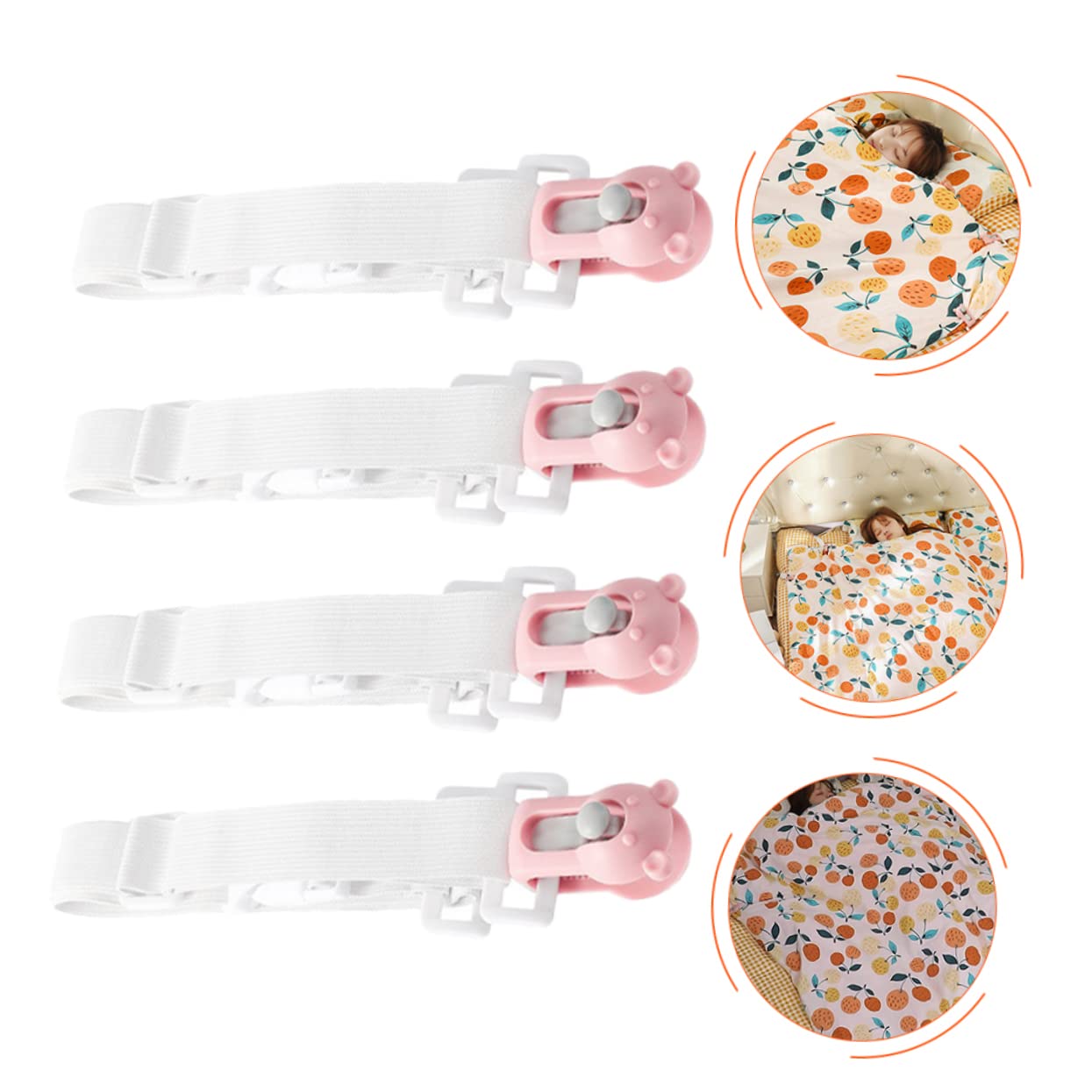 Bettlaken-Clips, Quilt-Fixer-Knopf, 4 Stück Quilt-Halter, Bettdeckenhalter, Bettdeckenklemmen, Bettdeckenhalter, Bettdeckengreifer