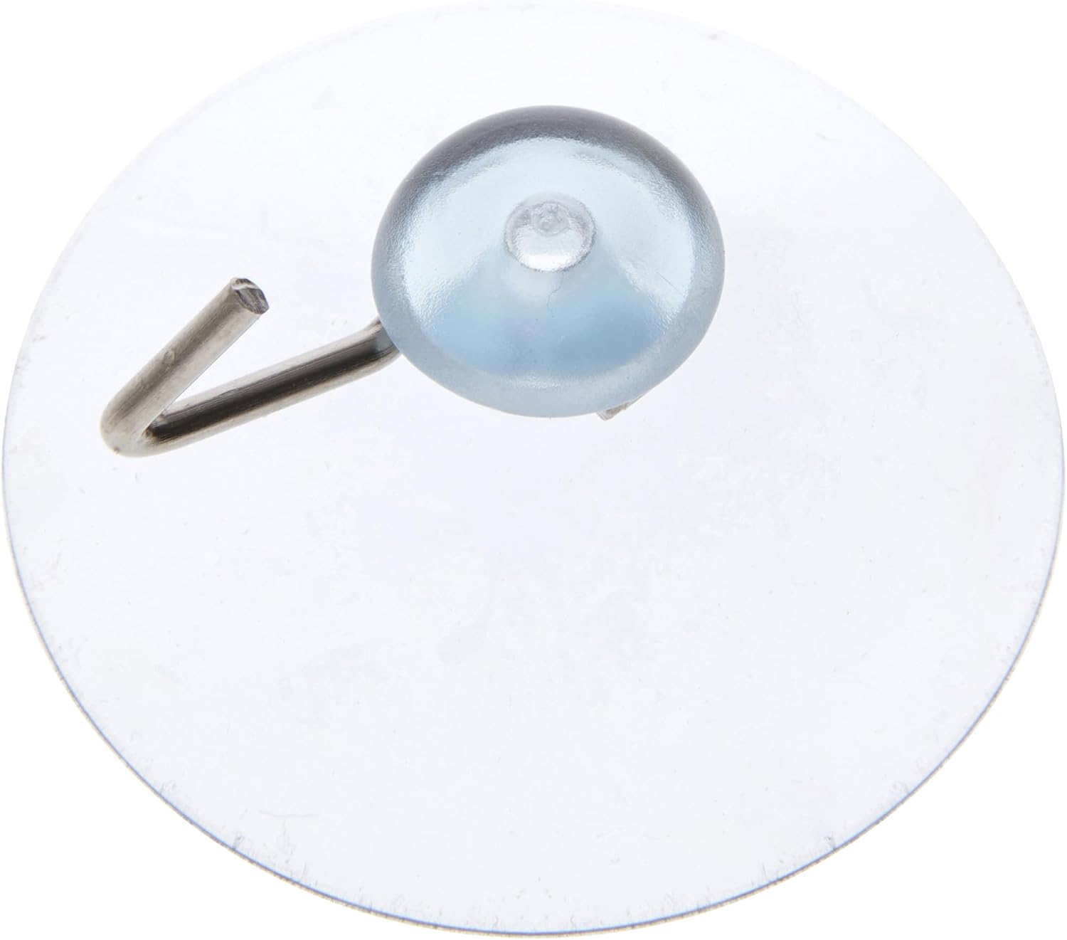 Bard's Clear Plastic Suction Cup with Hook, 2" Diameter, Pack of 6