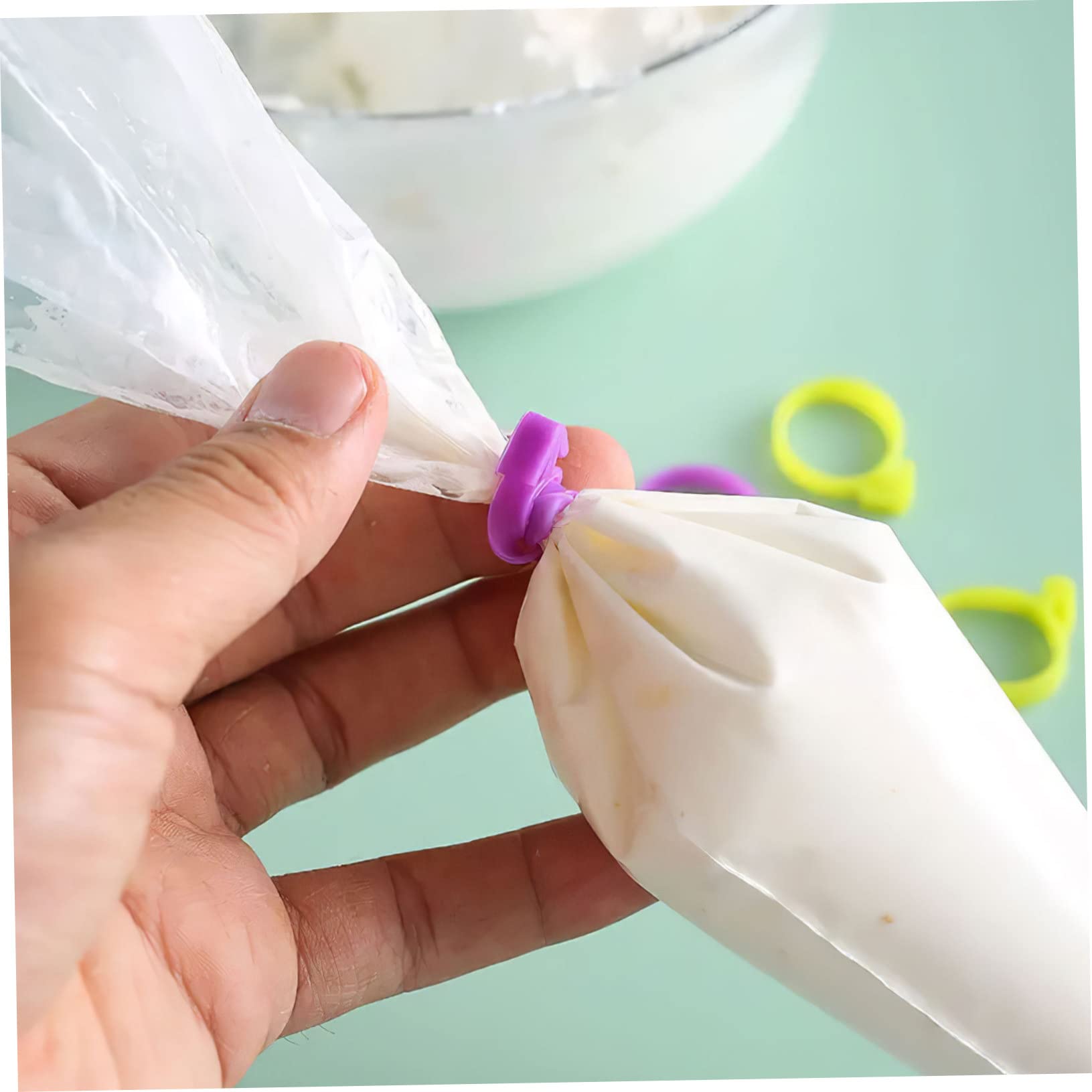 Cabilock 400stücke Pastry Bag Ties Kunststoffverschlüsse Für Spritzbeutel Wiederverwendbare Icing Bag Ties Farben Für Backzubehör Und Kreative Dekorationen