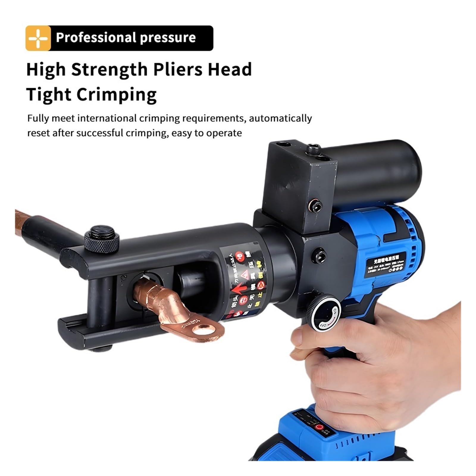 Pinza A Crimpare Idraulica Elettrica Da 10-240 Mm² A Ricaricabile 21 V Strumento For Cavi In ​​rame/alluminio Controllo Preciso(SL-240)