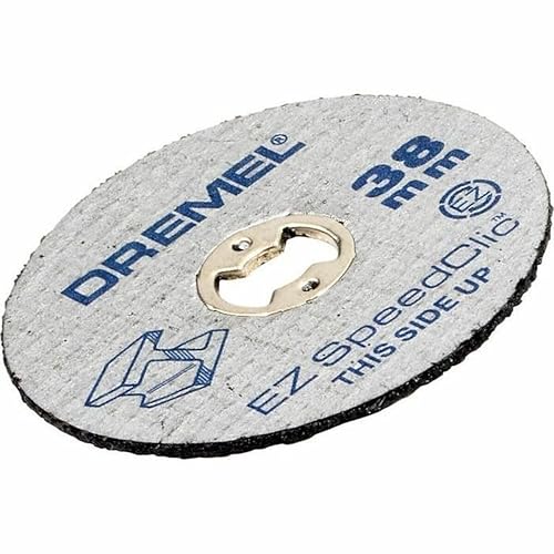 Dremel 456B EZ SpeedClic Juego de accesorios de ruedas de corte con 12 discos de corte de sierra de metal para multiherramienta rotativa