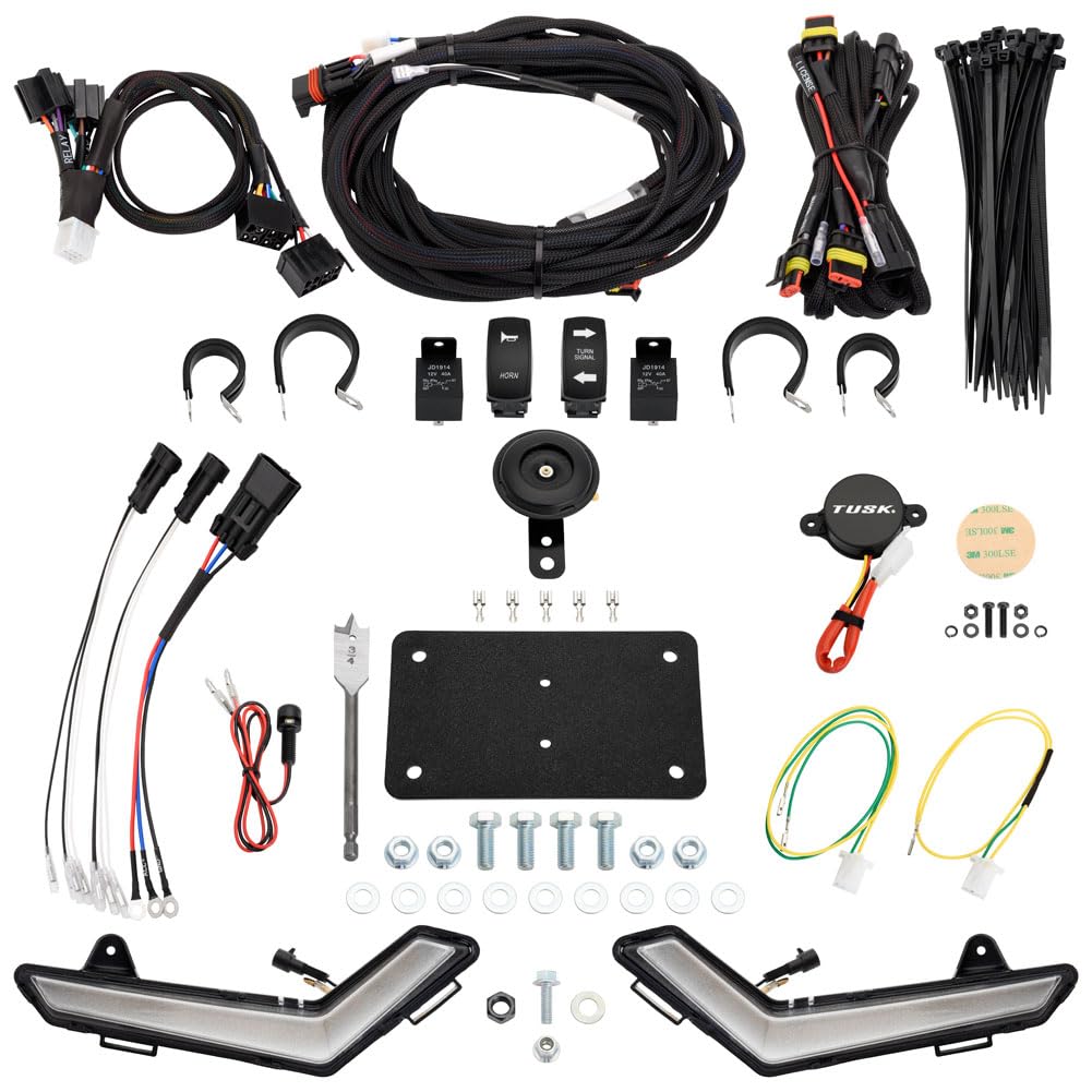 TUSK Plug and Play UTV Signal & Horn Kit with Accent Lights For Can-Am Defender HD9 Max 2022-2024