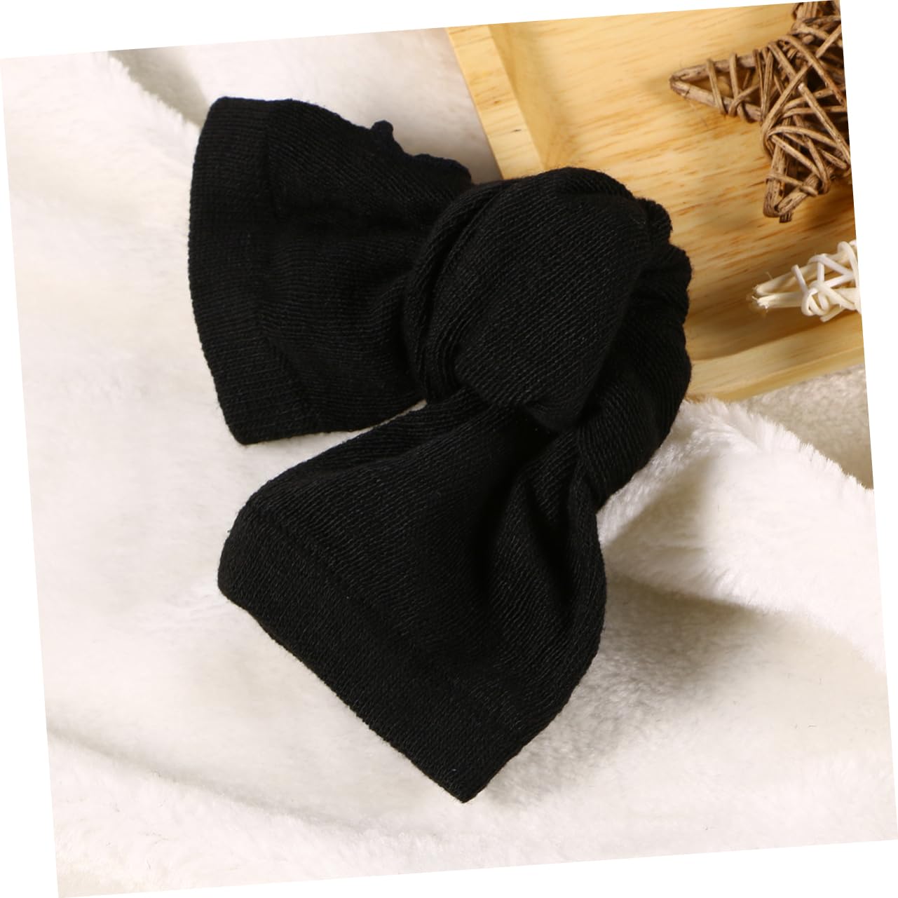 VANZACK Winter Fingerless Gloves Arm Sleeves for Women Long Knitted Warmers with Thumb Hole Soft and Comfortable for Various Occasions Black Color
