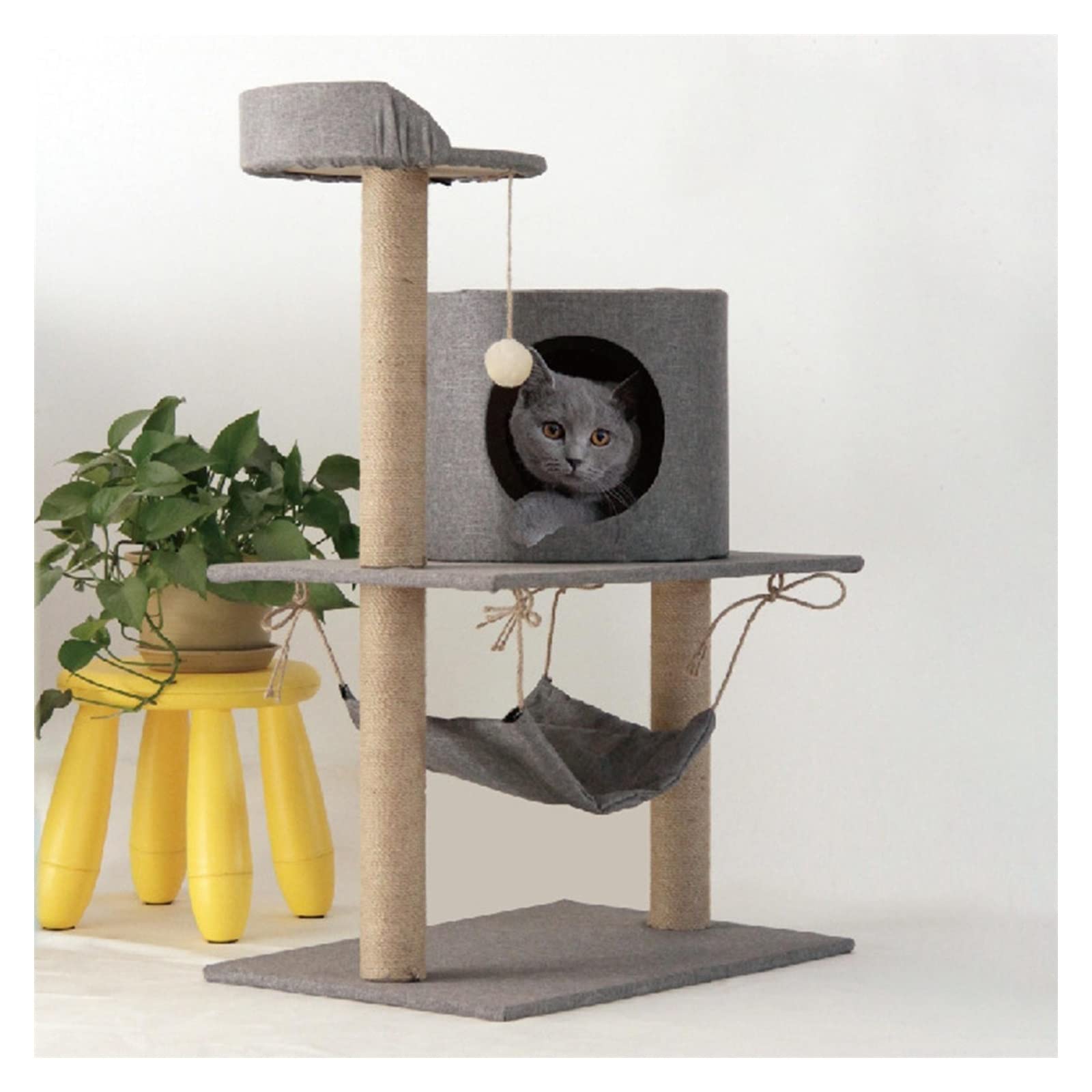 Muebles para Gatos Postes pequeños for Gatos, Torre de Actividades, Juguetes Percha, Soporte Escalada, casa for, Patio recreo, Descanso for Gatitos