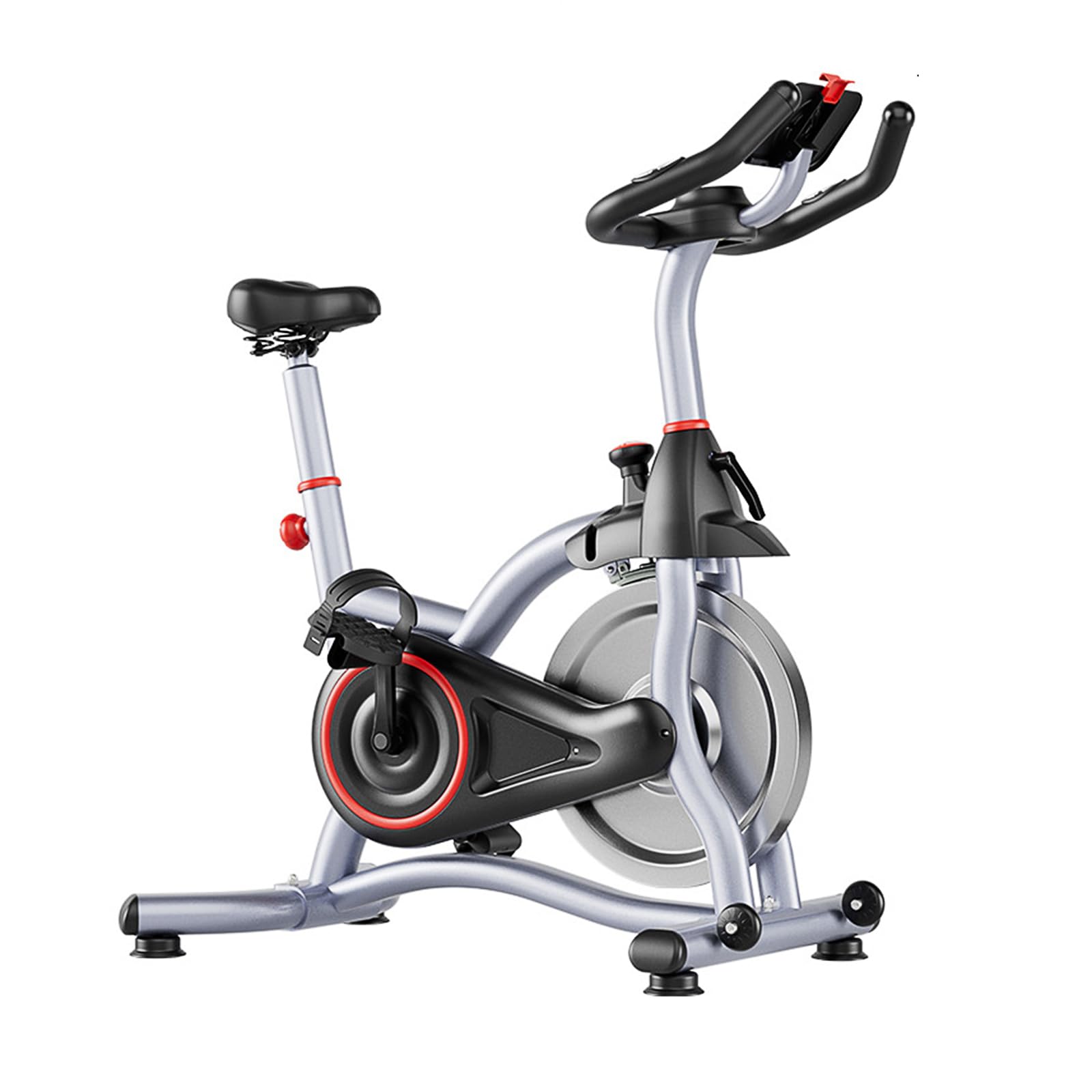 Bicicletta Cyclette da Casa con Resistenza Regolabile,Cyclette Professionale Magnetica,Cyclette Cardio-Training,Sensore di Frequenza Cardiaca, Resistenza Manuale