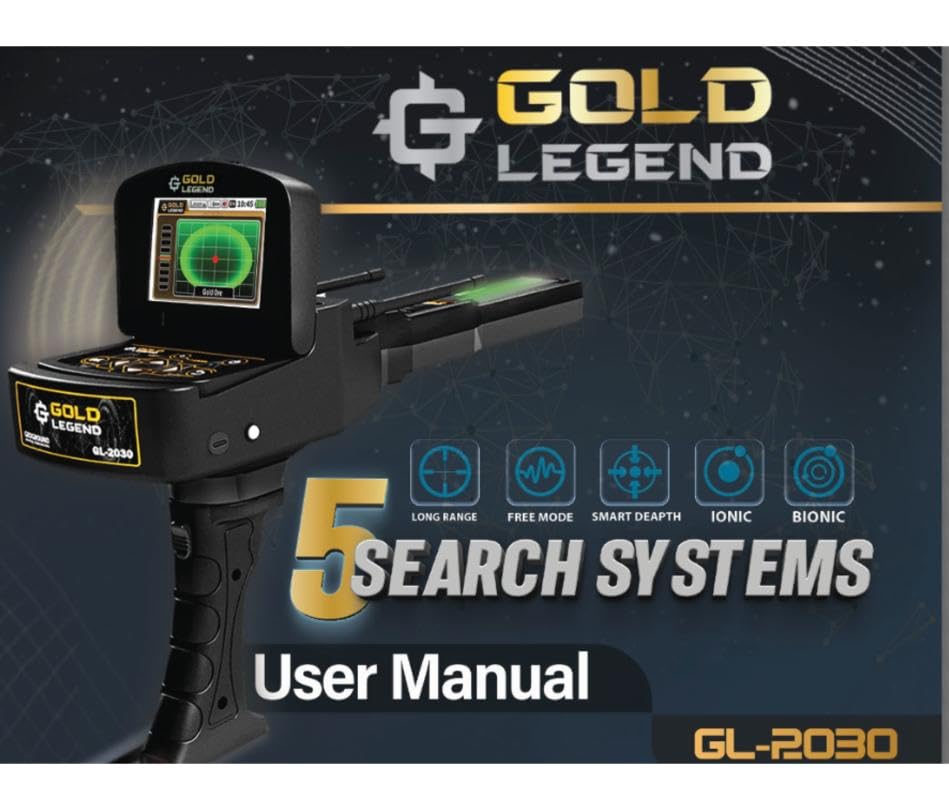 GER GROUND Sound Gold Legend Metal Detector, Range 20 Feet, 44 OFF