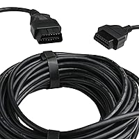 Vista 2 de iKKEGOL Cable de extensión OBD2 OBDII completo de 16 pines para automóvil macho a hembra, extensor de diagnóstico, adaptador de cable OBD de perfil