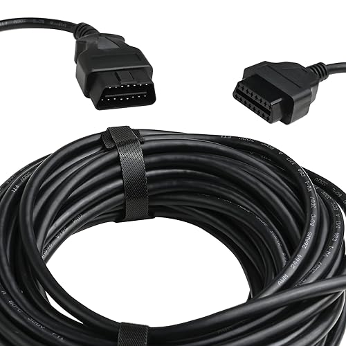 Miniatura 2 de iKKEGOL Cable de extensión OBD2 OBDII completo de 16 pines para automóvil macho a hembra, extensor de diagnóstico, adaptador de cable OBD de perfil