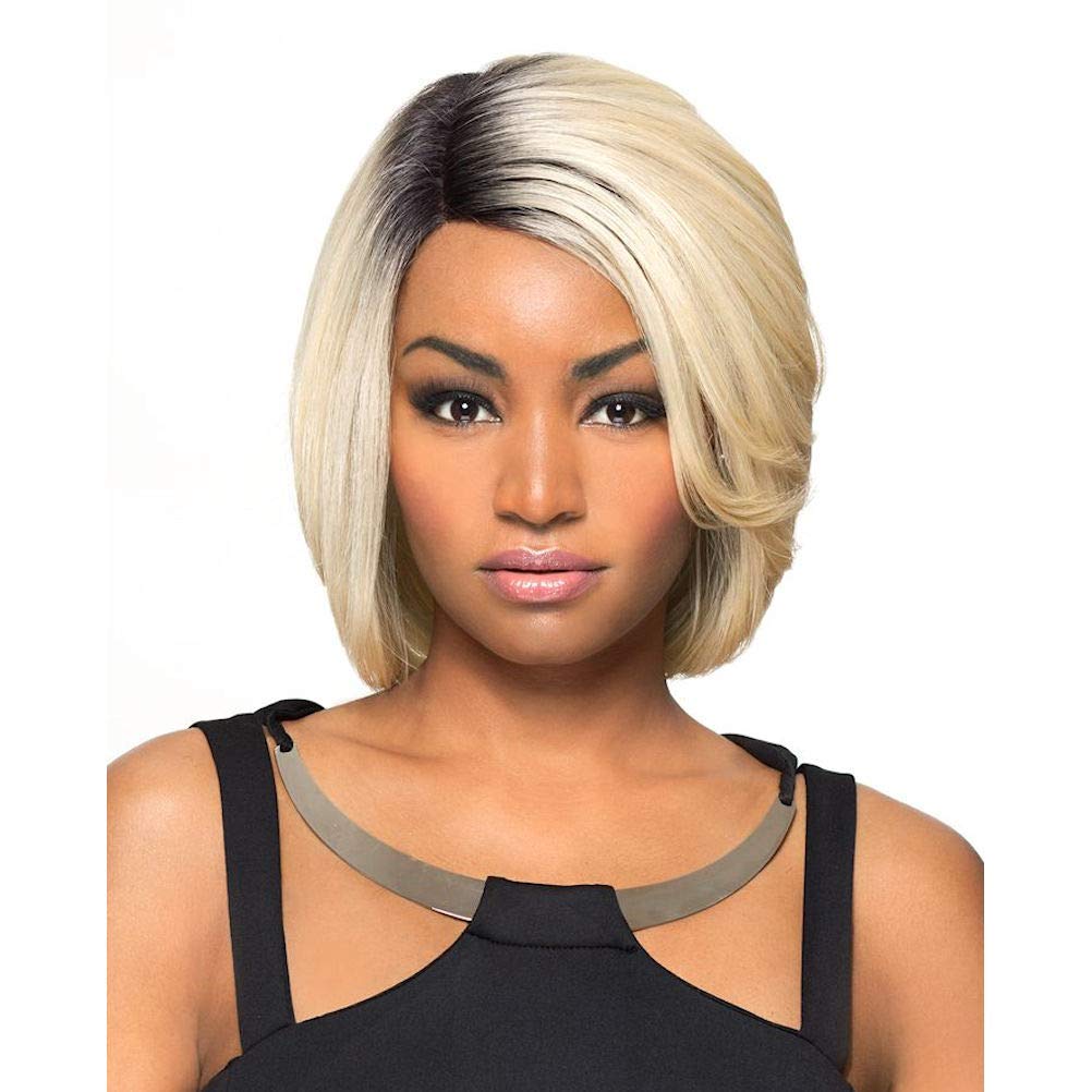 CAROLYN (Foxy Lady) - Heat Resistant Fiber Lace Part Wig in JET BLACK [warehouse deal] 1