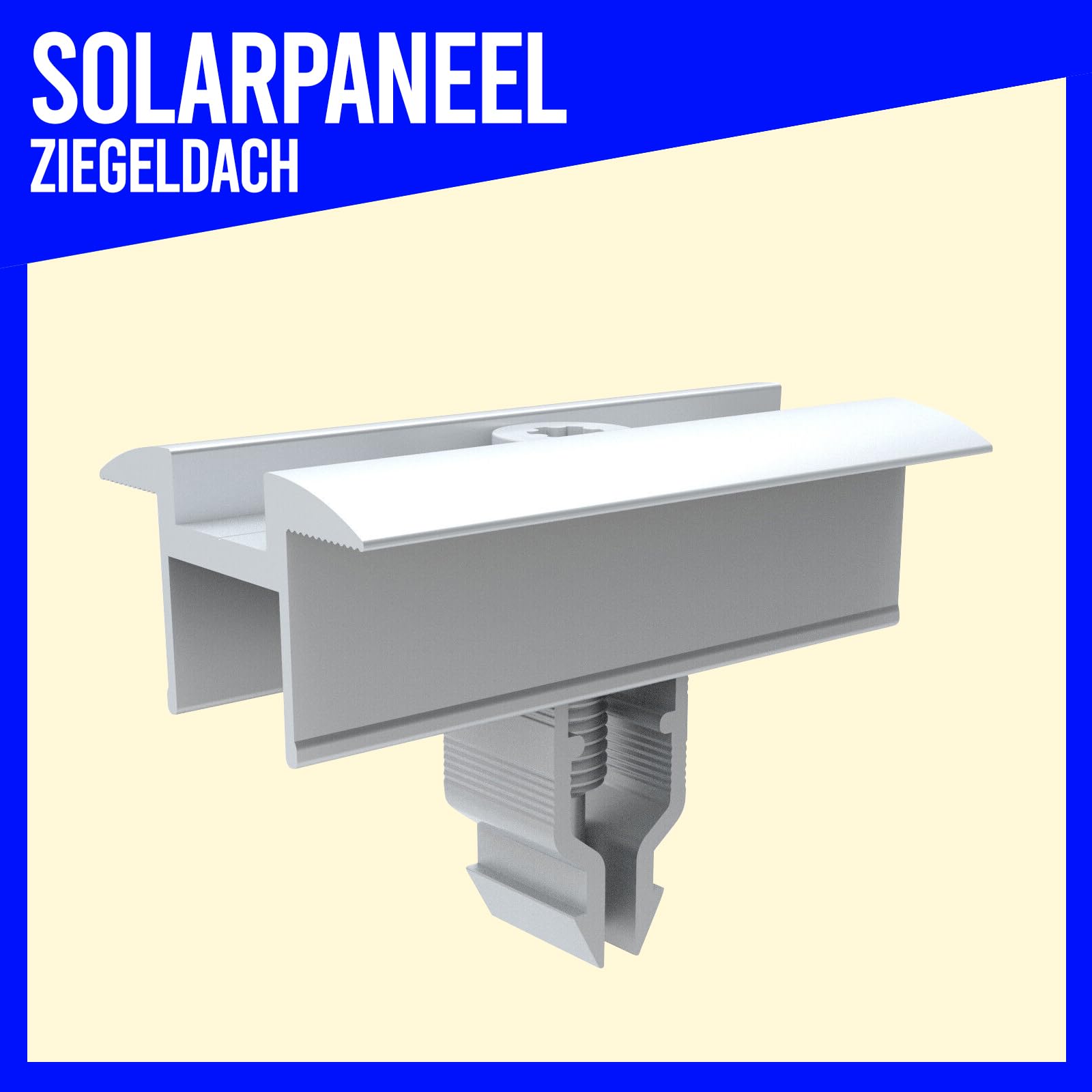 SET 2x PV-Module, PV, Photovoltaik, Aufständerung, Ziegeldach, Dachhalterung, Befestigung, Halter, Halterung, Solar, Solarmodul, Solarpanel, PV Halter, 25-40mm - 0%