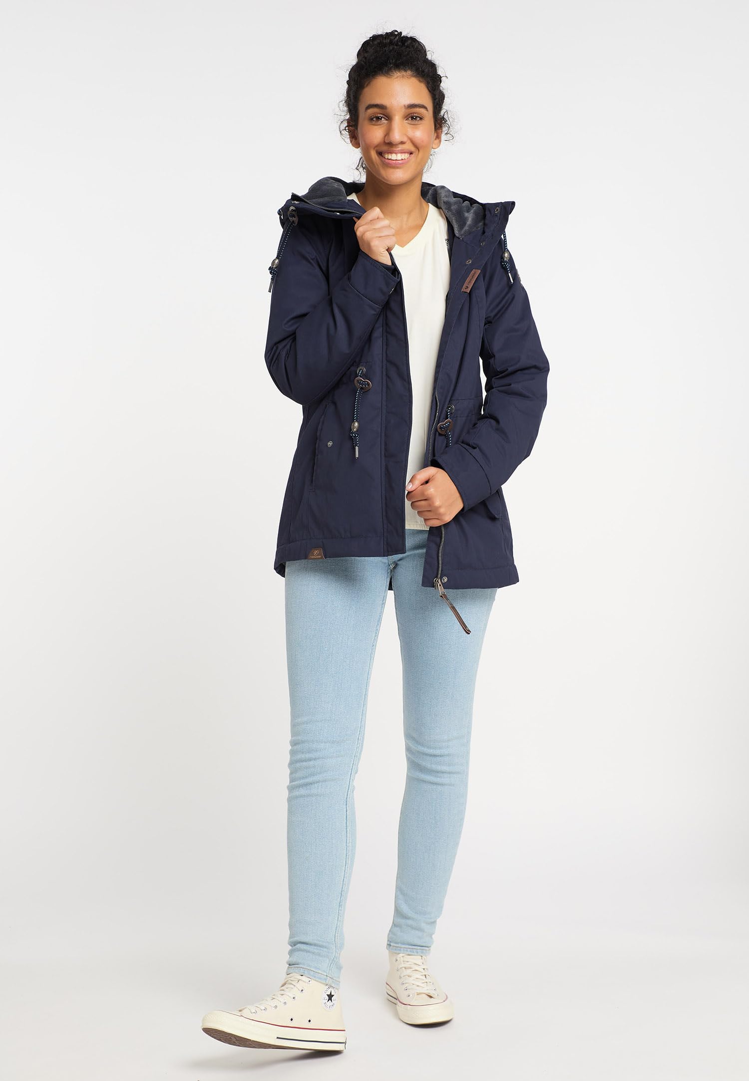 Ragwear MONADIS Damen Frauen Parka,Mantel,Übergangsmantel mit Kapuze,Herbstmantel,wasserabweisend