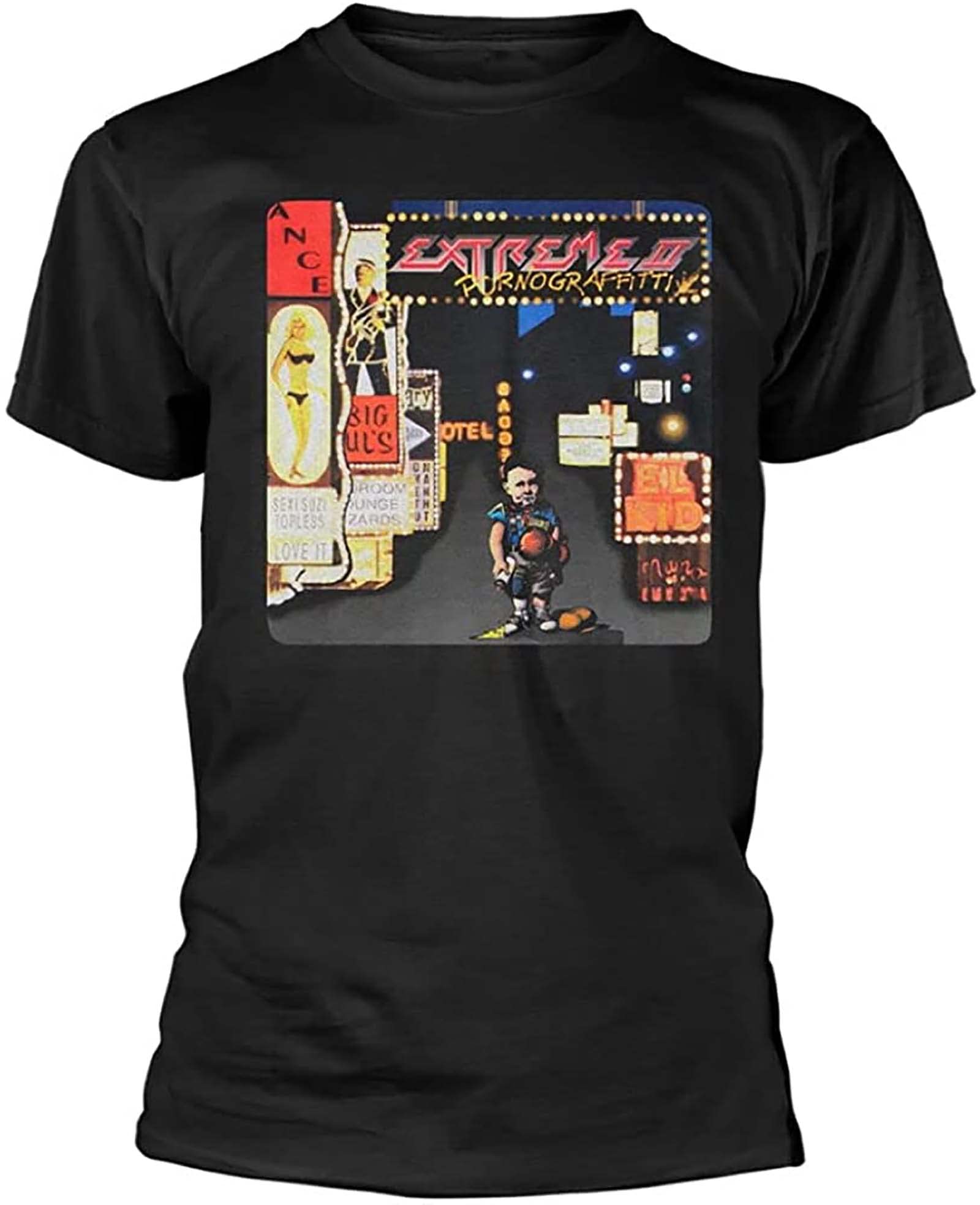 Rather Men's Black Extreme Pornograffitti T-Shirt Official3xl