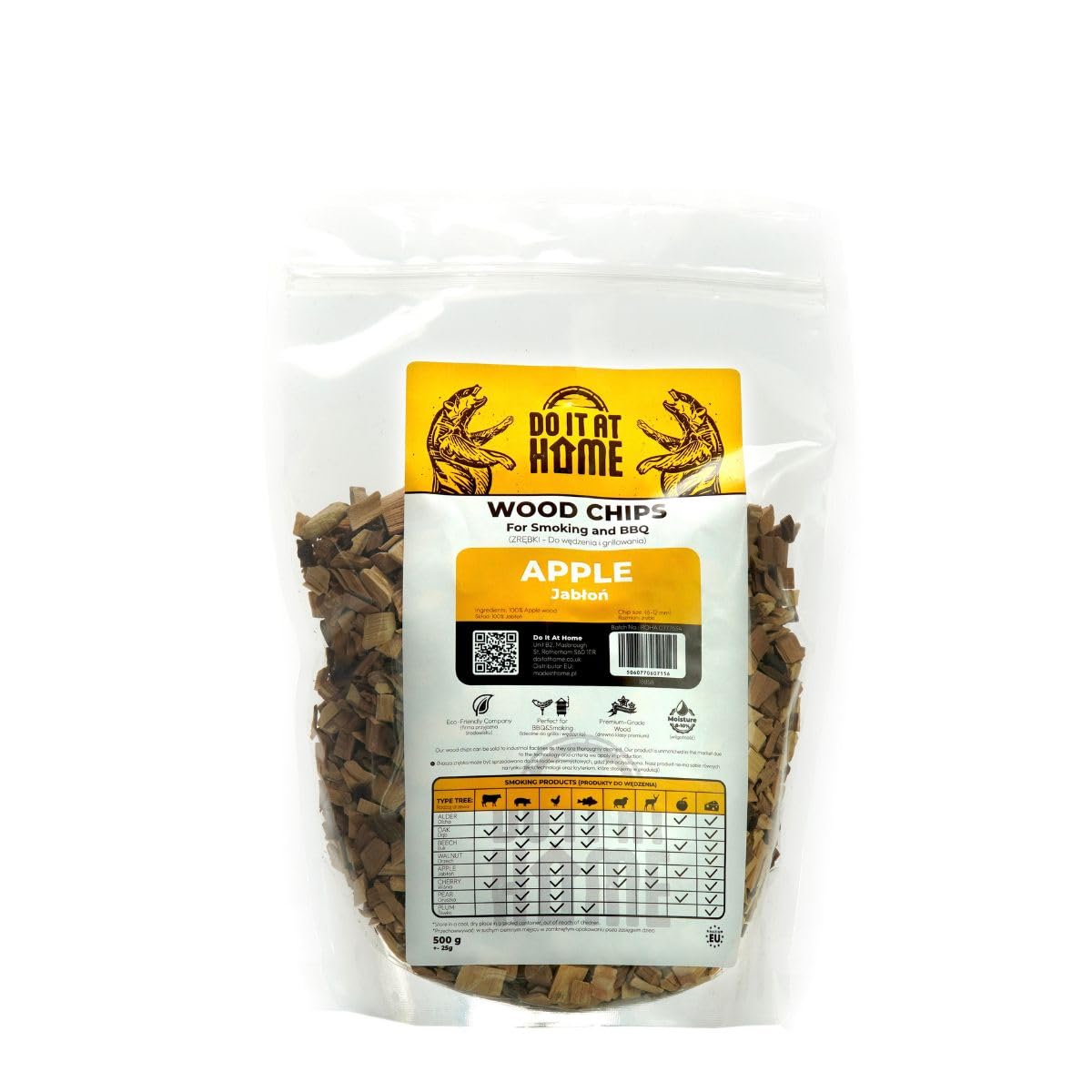 Pomme Chips barbecue naturel taille 6-12 mm sachet 500 g pour viande légumes