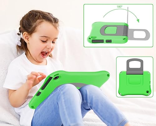 Miniatura 5 de Max 11 - Funda para tableta para niños, funda para niños con mango a prueba de golpes (versión 2023), incompatible con iPad Samsung. Verde