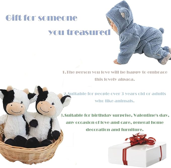 Peluche Vaca Suave 11.8 Pulgadas CHELEI2019 miniatura 5