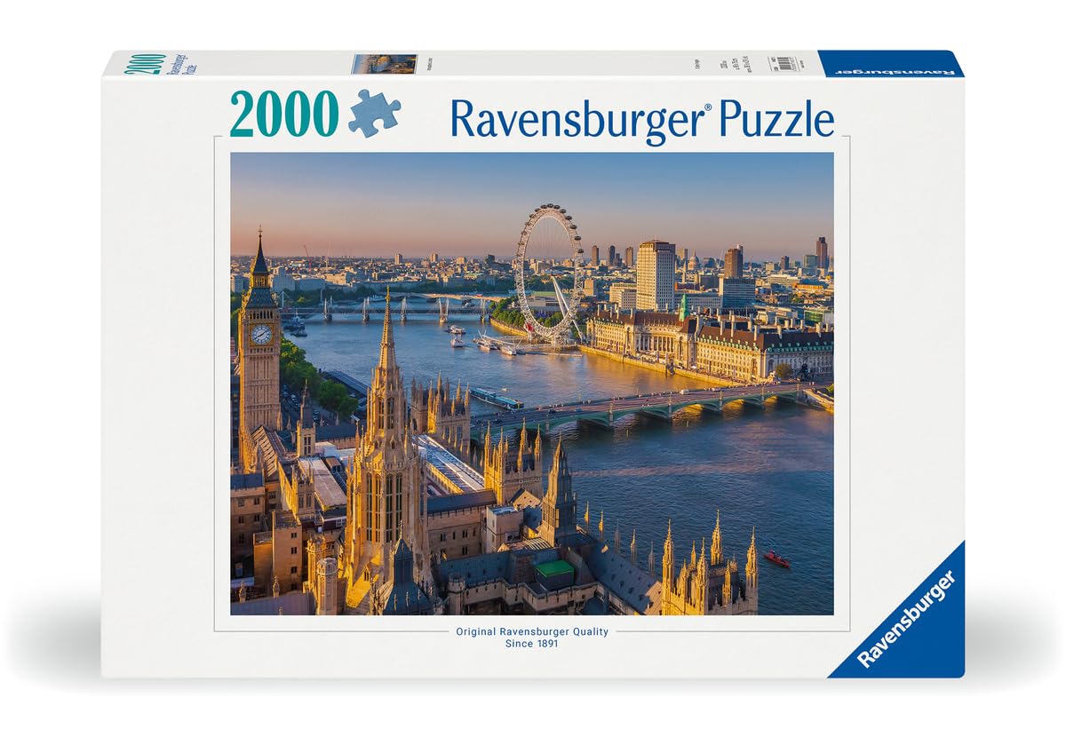 Ravensburger Puzzle 16627 - Stimmungsvolles London - 2000 Teile Puzzle für Erwachsene und Kinder ab 14 Jahren, Stadt-Puzzle mit London-Motiv