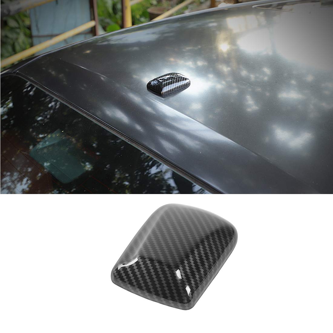 Carbon Fiber Antenna Base Cover for Dodge Challenger 2009-2020 Trim Decoration Sticker