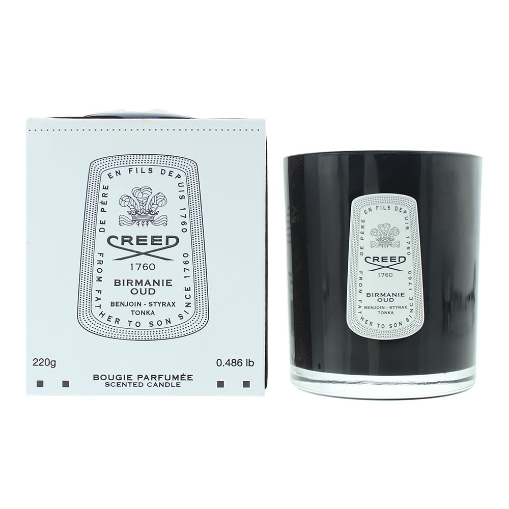 CREED Birmanie Oud świeca zapachowa - 220 g - wystrój domu, relaks i odprężenie