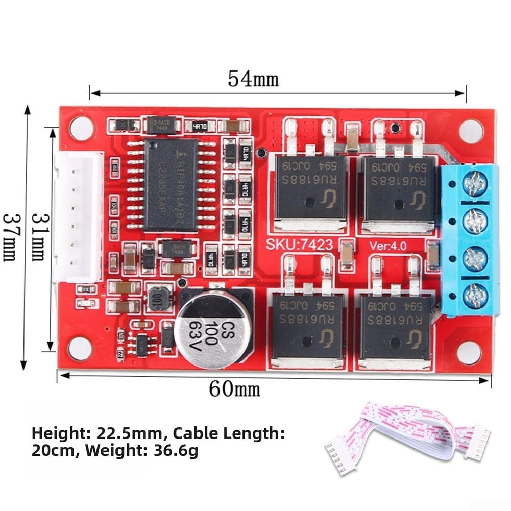 para Placa Controlador Motor DC 450W 36V para pwm Bidireccional