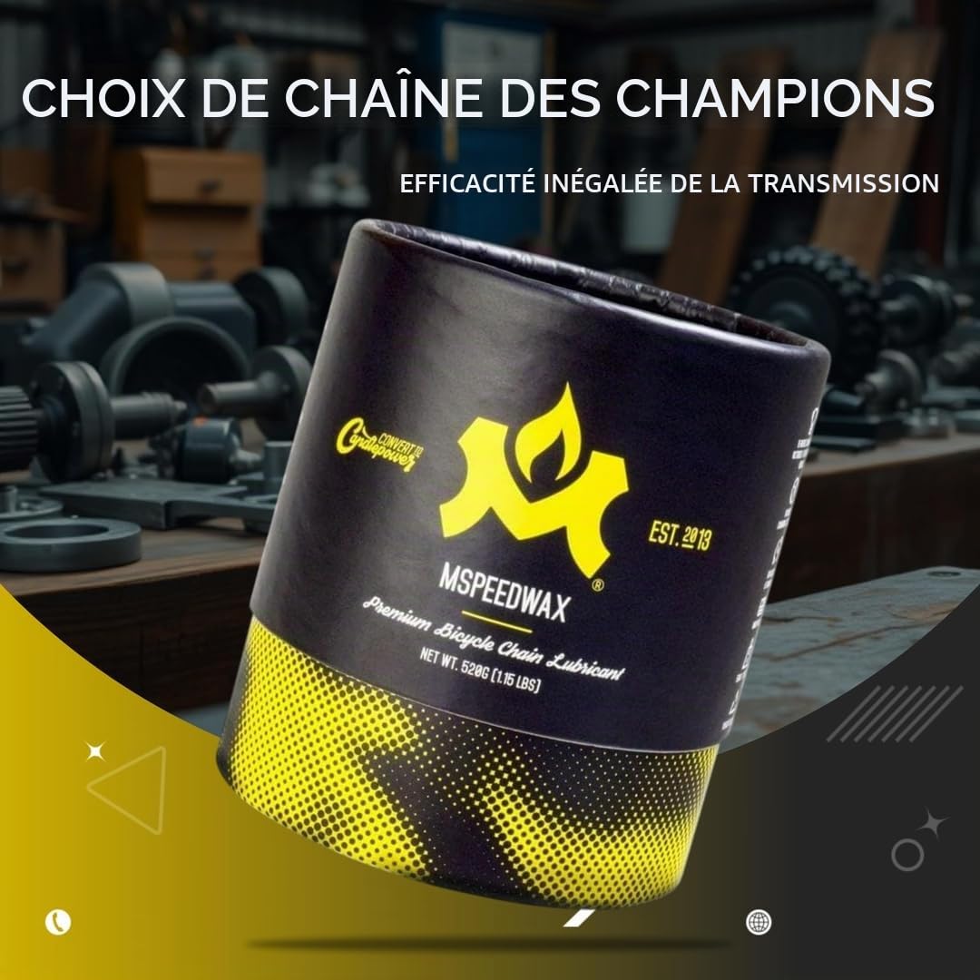 Molten Cire lubrifiante pour chaîne de vélo 500 g