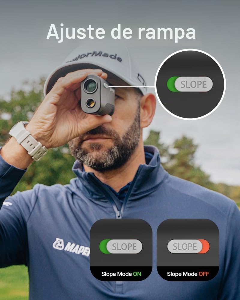 GolfBuddy GB Laser 2S Pro - Buscador de Rango de Golf con Pendiente, Rango de 2 a 1093 Yardas, buscador de Pines, vibración, Modo Buddy, escaneo y triangulación, buscador de Rango preciso para Mayor