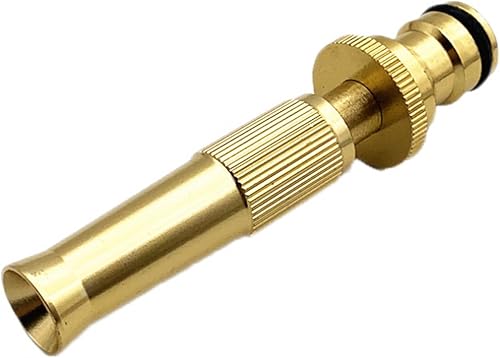 Boquillas de manguera de jardín, boquilla de manguera de jardín de aleación de aluminio chapado en cobre de alta presión, boquilla de manguera de