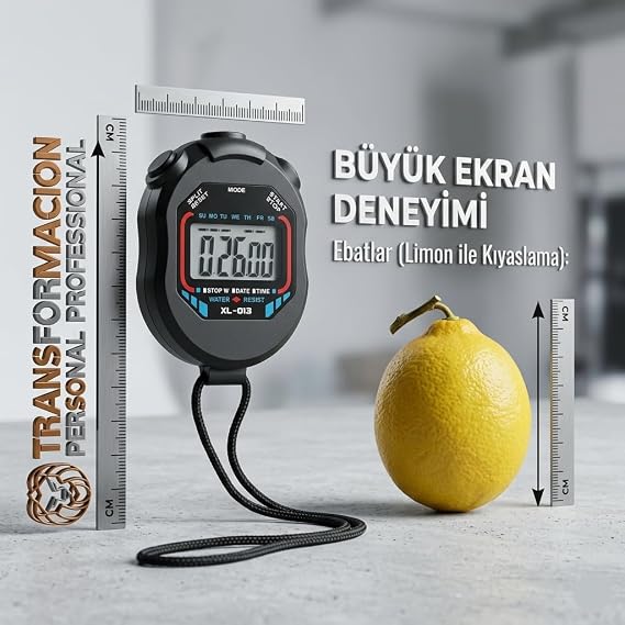 Transformacion Profesyonel Dijital Kronometre El Tipi Sporcu Zamanlayıcı Tur Ölçer Hakem Kronometresi 721188