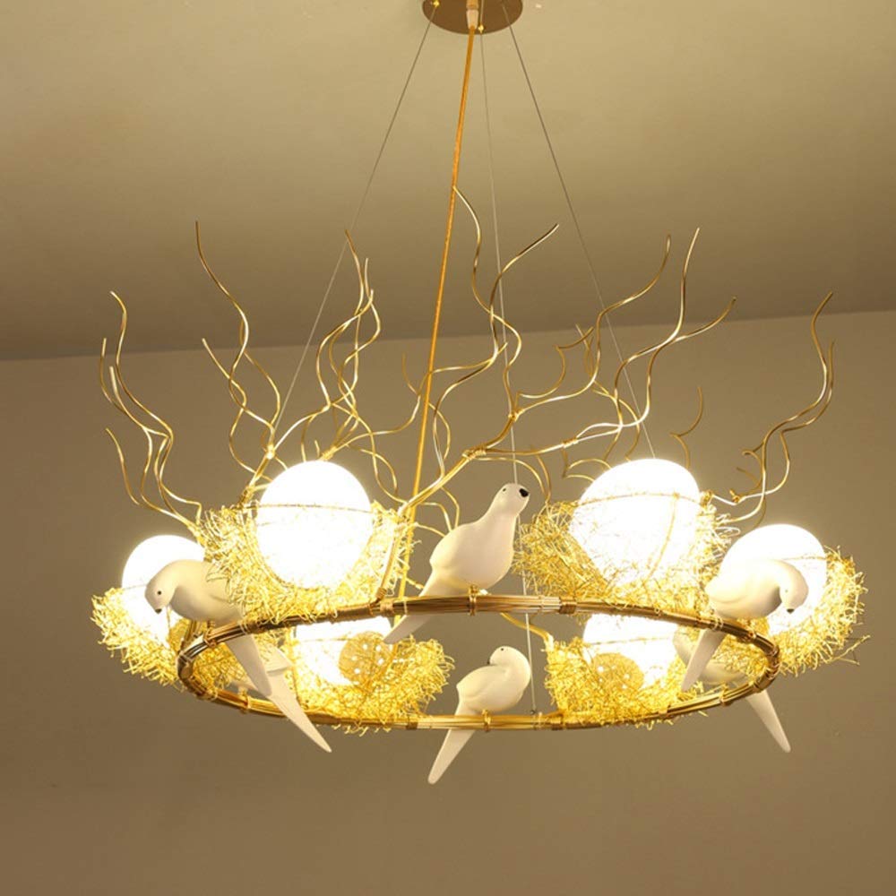 Lustre américain moderne de couloir et salon avec plafonnier LED tricolore