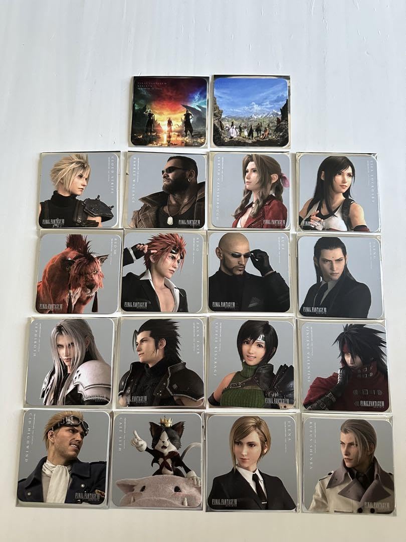 Amazon.co.jp: 前期 後期コンプ18枚 スクエニカフェ FF7リバース 