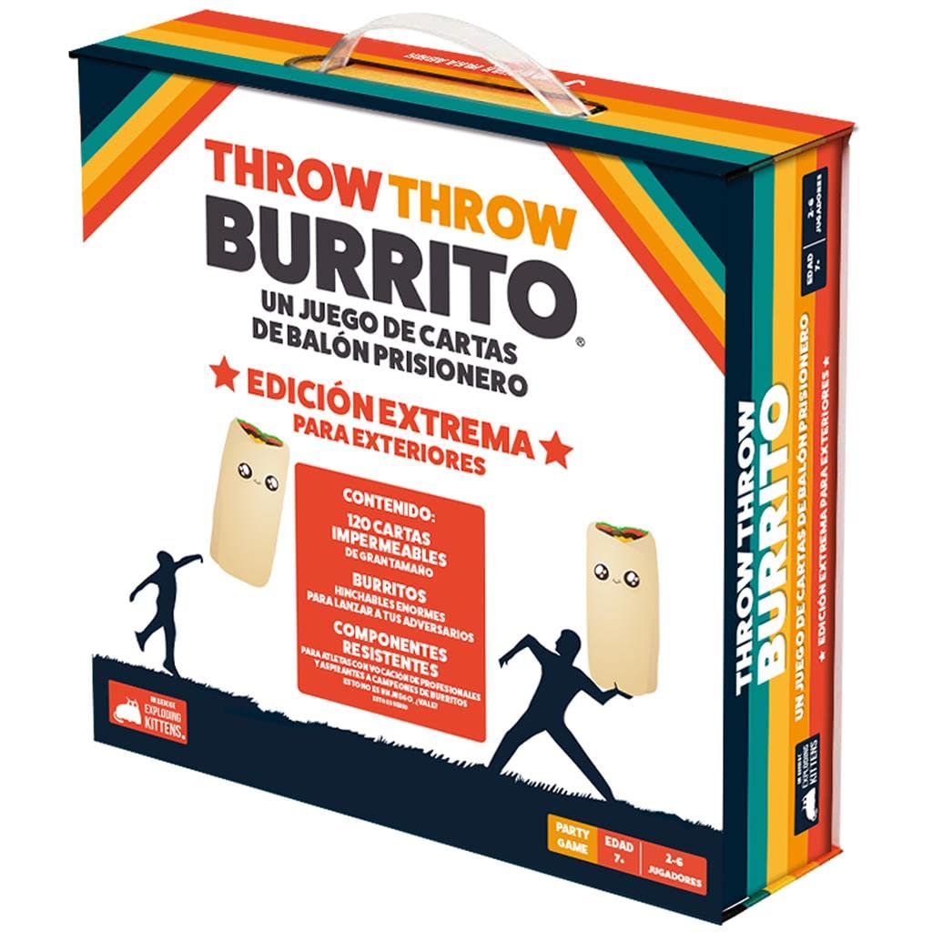 Jeu Throw Throw Burrito Exploding Kittens - Édition 2022 - Jeu De Cartes Et Combat Burrito - 2 à 6 Joueurs