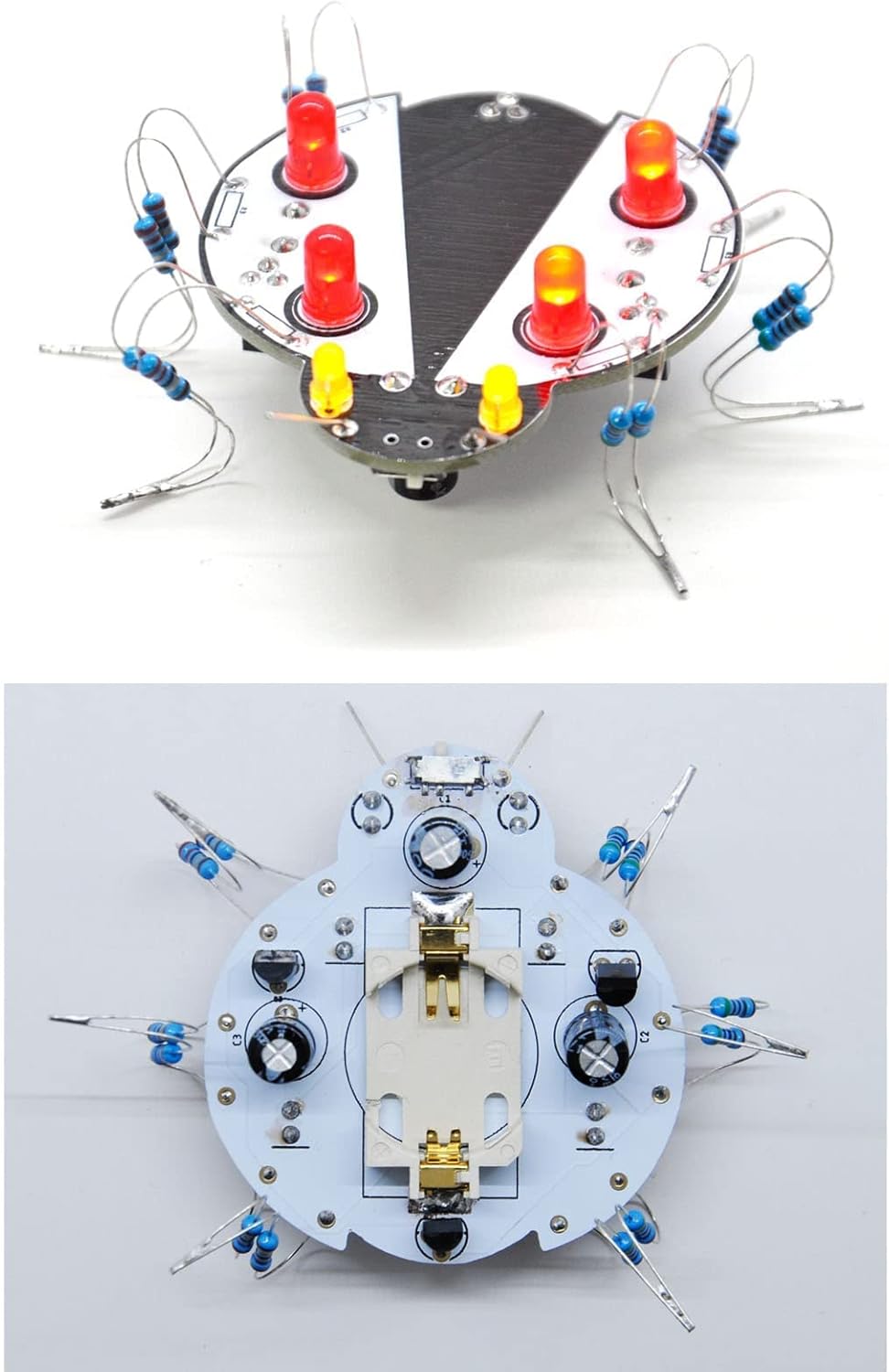Gikfun Electronic Hourglass led,60 Seconds DIY Electronic Timer,Ladybug Soldering Practice DIY Kit