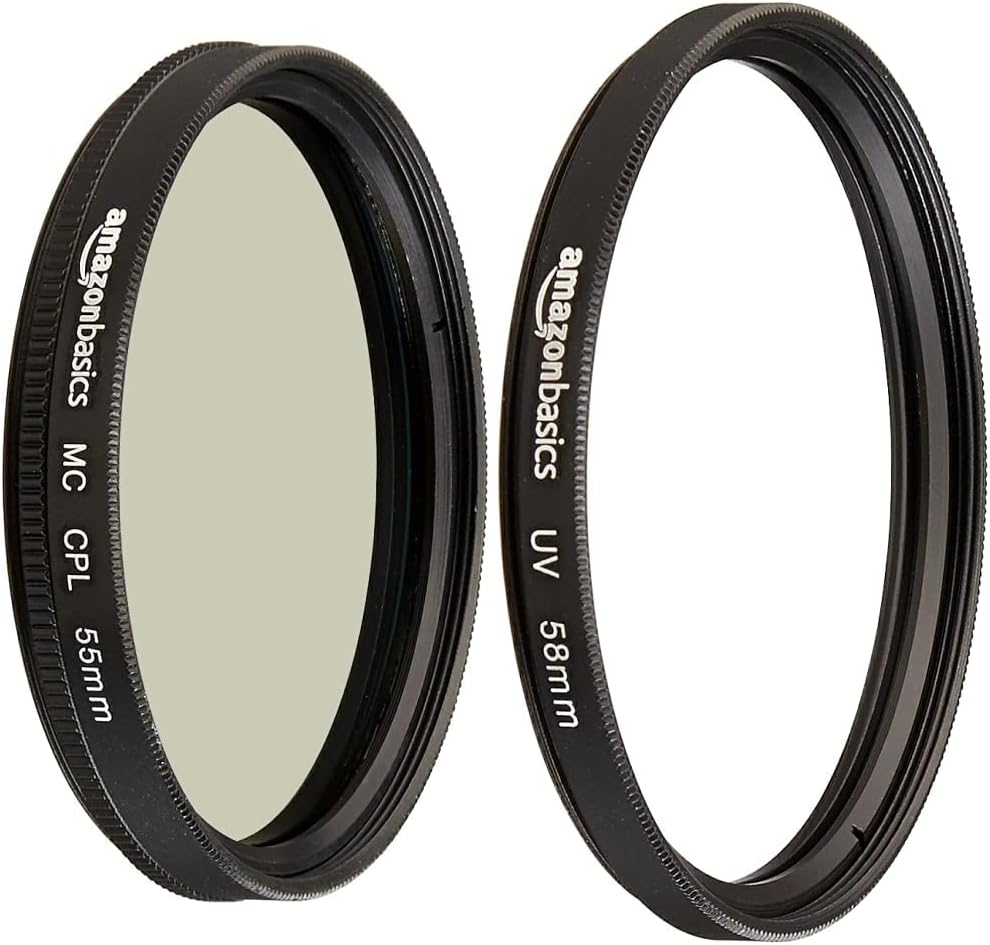 Amazon Basics Circular Polarizer Camera Lens Filter 55
