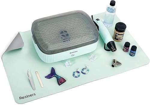 Miniatura 8 de Resiners Tapete extra grande de silicona y cuero para manualidades, 26.4 x 15.7 pulgadas, de resina de doble cara, almohadilla de trabajo