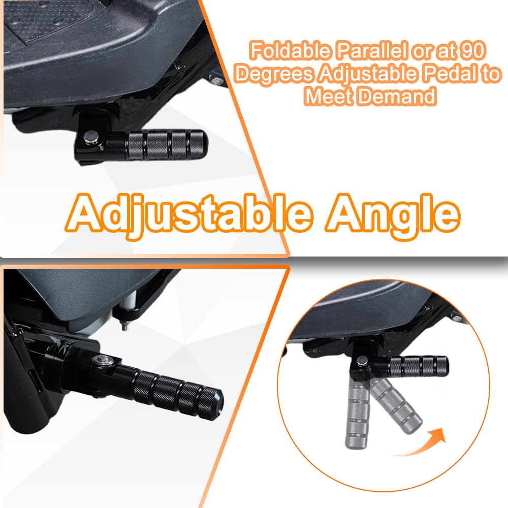 Amazon.com: REARACE Passenger Footrests Folded Pegs Fit for Ruckus
