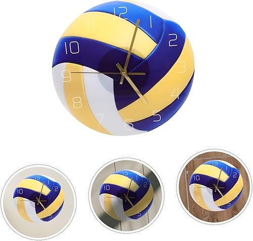 Miniatura 7 de Garneck Reloj de pared deportivo para baloncesto, silencioso, decorativo, silencioso, para sala de estar, dormitorio, habitación de los niños