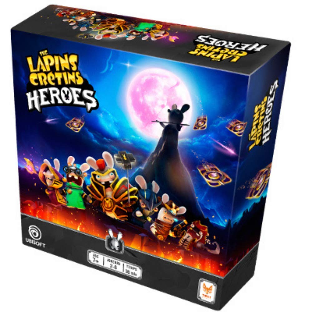 Topi Games | The Lapins Crétins – Heroes | Jeu de Société Tactique et Humour | Duel et Battle Royale | Jeu de Cartes et Deckbuilding | Enfants dès 7 Ans | 2 à 6 Joueurs | Cartes Moona | 30 Min | VF