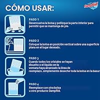 Vista 4 de DampRid Bolsas de absorción de humedad de uso único con aroma fresco, paquete de 6