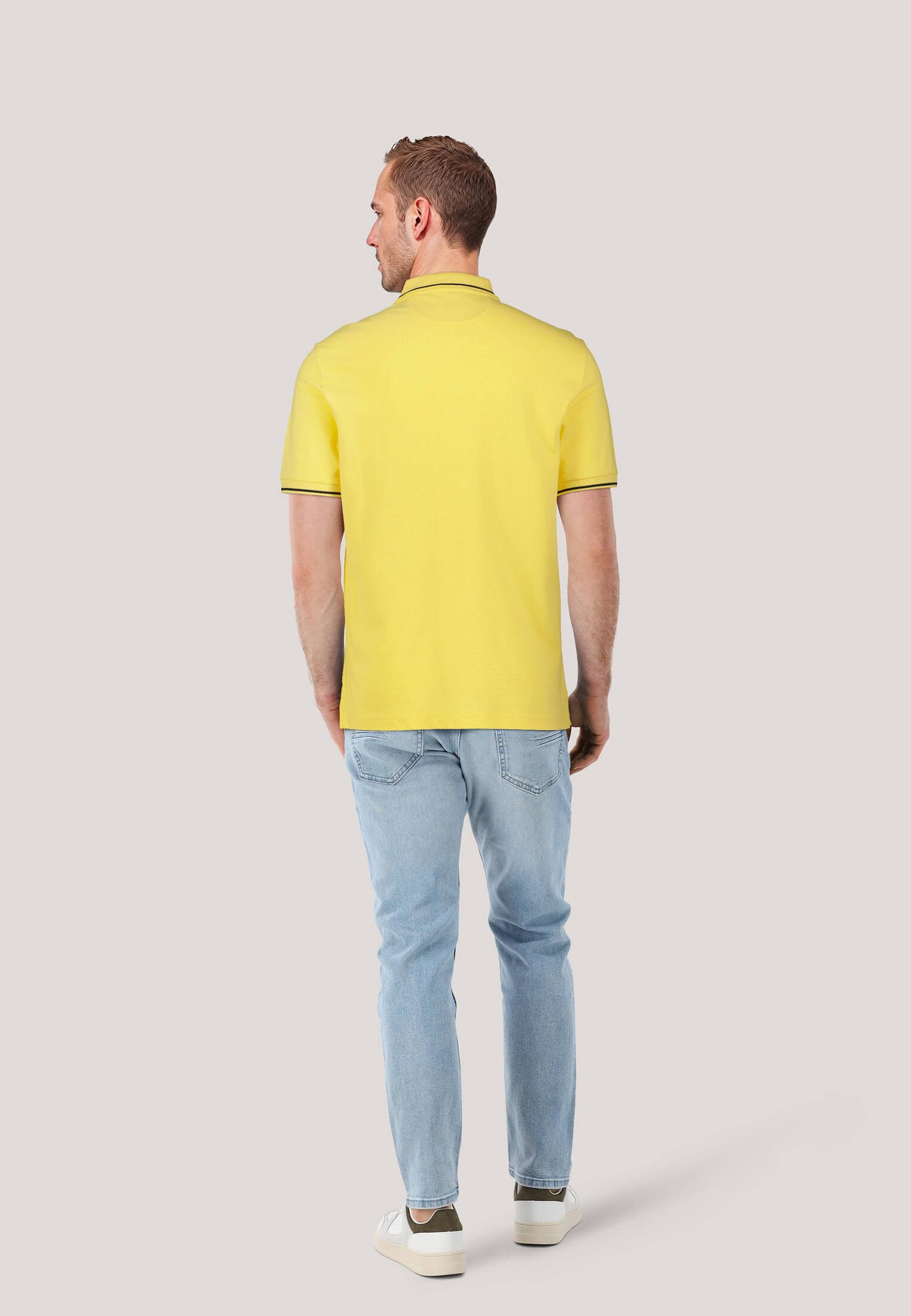 GANT Polo para hombre Tipping Ss Piqué, Amarillo Plátano, L