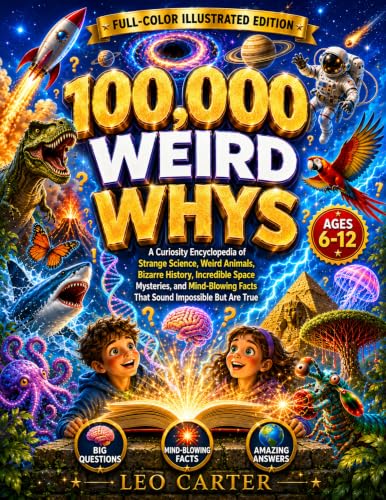 100,000 Weird Whys Every Curious Kid Should Know: A Curiosity Encyclopedia of Strange Science, Weird Animals, Bizarre History, Incredible Space ... (Leo Carter's Curious Minds Series Book 2)