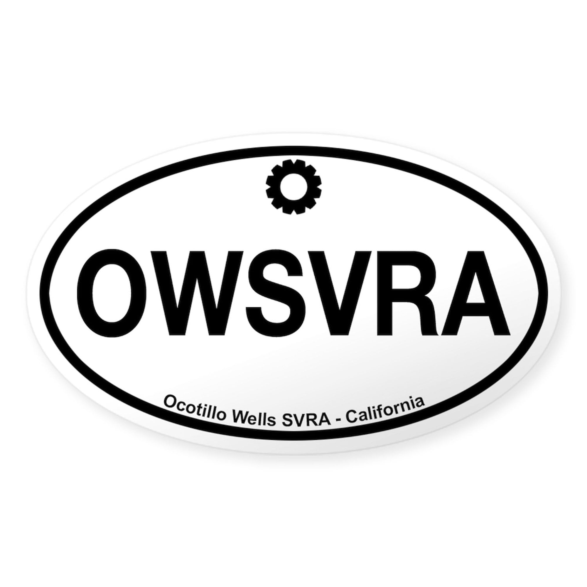 CafePress Ocotillo Wells SVRA Oval Bumper Sticker Car Decal