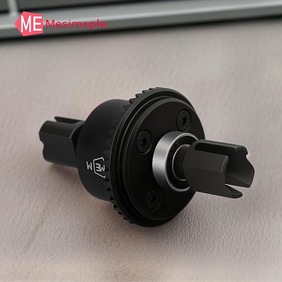 2PCS Front Rear Limited Slip Differential EXB Diff Gear 43T 10T for Arrma 1/7 Infraction Fireteam Mojave Limitless 1/8 Kraton Outcast Notorious Talion Typhon 6S BLX & EXB Upgrade Parts Black