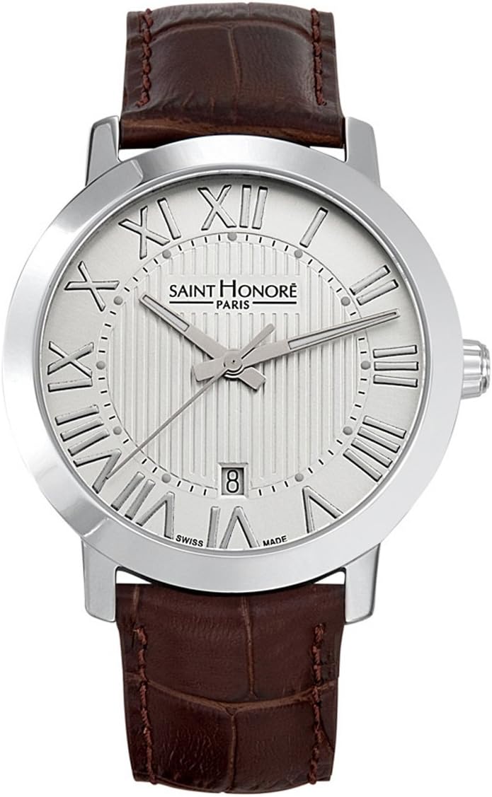 Saint Honoré Men's Analogue Quartz Watch with Leather Strap 861020 1AFRN