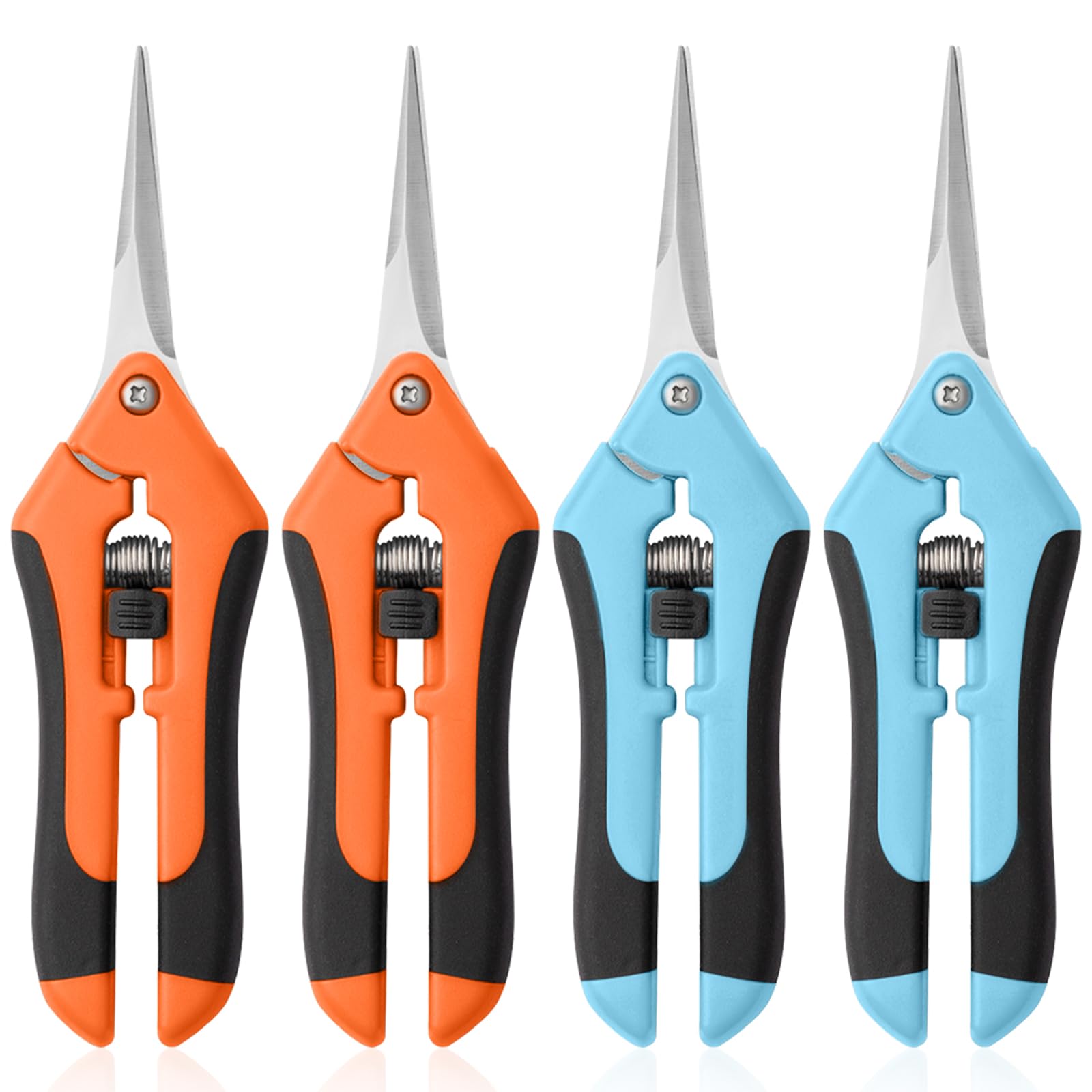 3 Pack Garden Pruning Shears - Stainless Steel Clippers -10