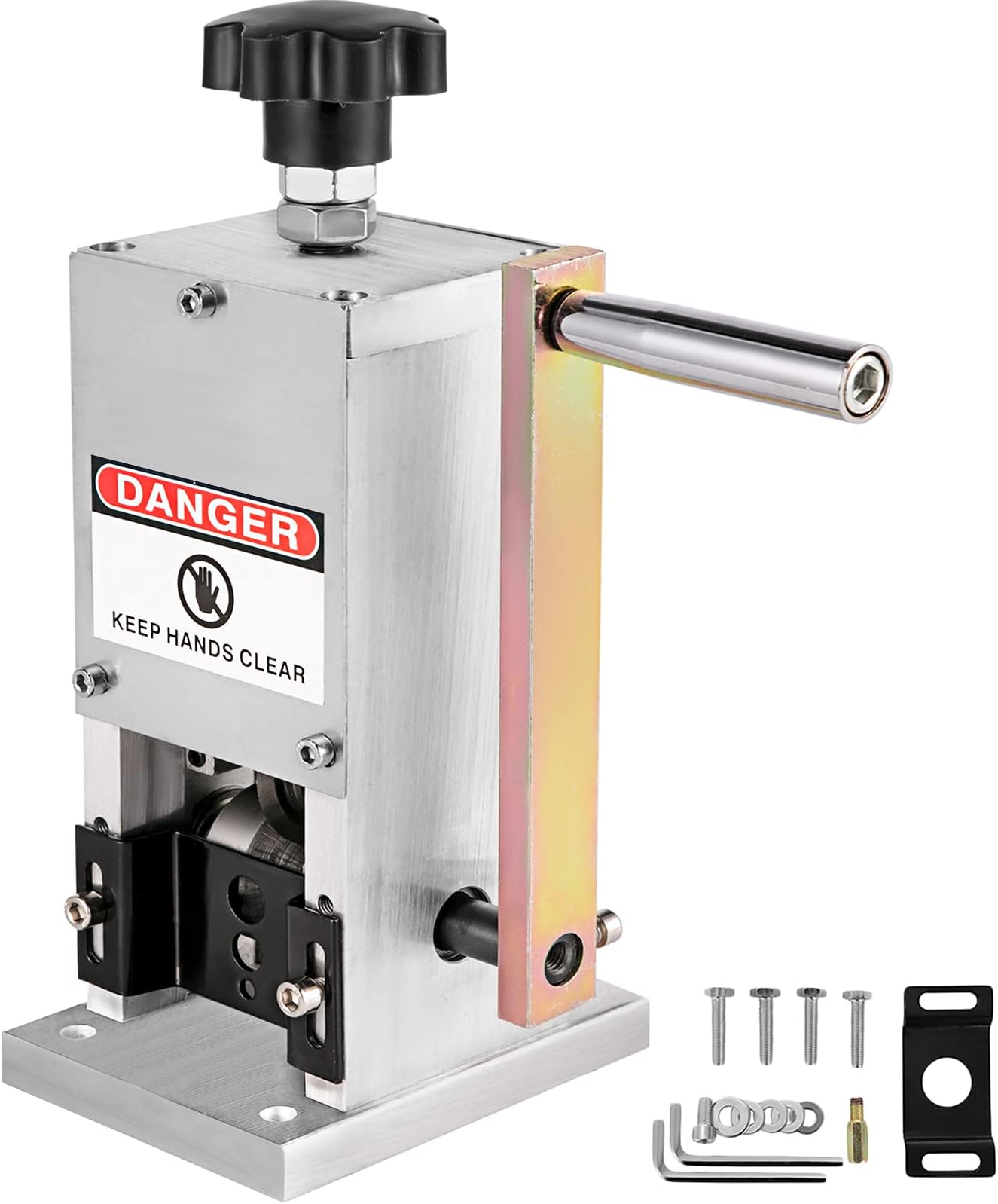 Happybuy Manual Stripping Machine with Handle, Automatic Stripping Pliers for Connecting to Electric Drill, Recycling Copper Wires, Stripping Machine for Cables of 1.5-25 mm