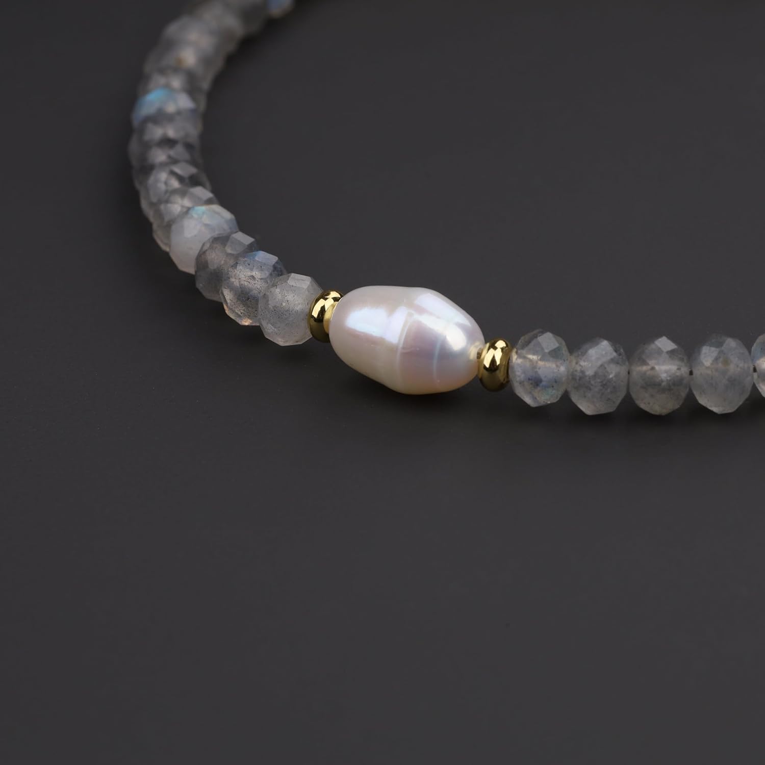 COAI Women's Crystal Bracelet, Pearl Bracelet for Women, Spinel/Tourmaline/Labradorite - Image 4